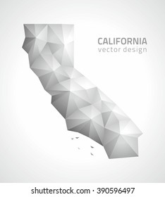 California gray polygonal map