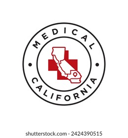 california health care logo design vector template