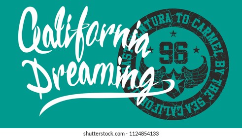 California Hike graphic design vector art
