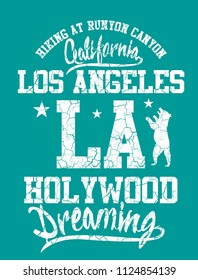California Hike graphic design vector art