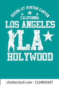 California Hike graphic design vector art