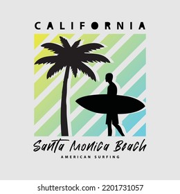 California illustration typography. perfect for designing t-shirts, shirts, hoodies, poster, print
