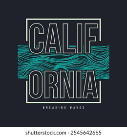 California illustration typography. perfect for designing t-shirts, shirts, hoodies, poster, print