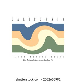 CALIFORNIA illustration typography. perfect for t shirt design