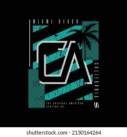 California  illustration typography. perfect for t shirt design