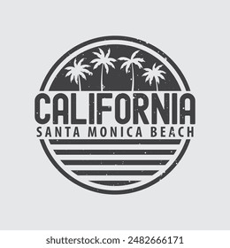 California Illustration typography for t shirt, poster, logo, sticker, or apparel merchandise.