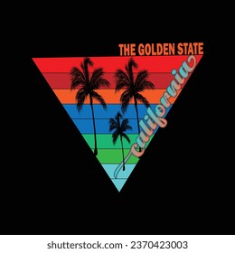 california illustrations with patches for t-shirts and other uses