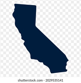 California isolated vector map silhouette
