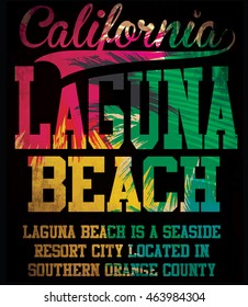 California Laguna Beach Vector Art