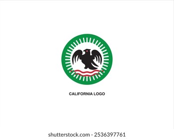 CALIFORNIA LOGO DESIGN , VECTOR, ICON ,ILLUSTRATION ISOLATE TEMPLATE. 