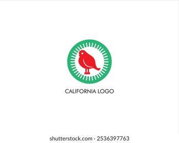 CALIFORNIA LOGO DESIGN , VECTOR, ICON ,ILLUSTRATION ISOLATE TEMPLATE. 