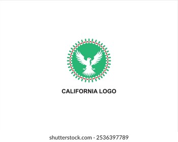 CALIFORNIA LOGO DESIGN , VECTOR, ICON ,ILLUSTRATION ISOLATE TEMPLATE. 