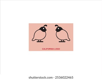 CALIFORNIA logo design , vector , illustration and isolate template. 