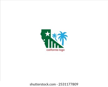 Logotipo de California aislado, Ilustración vectorial del logotipo de California