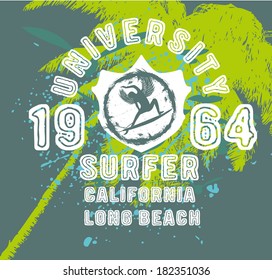 california long beach vector art