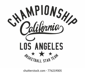 California Los angeles College Academy printing and embroidery graphic design vector art