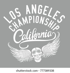 California Los Angeles graphic design vintage helmet tattoo tribal skull graphic design vector artwork