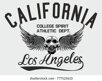 California Los Angeles graphic design vector artwork