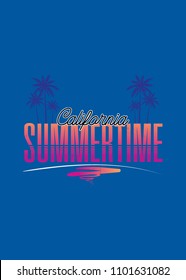 california los angeles summertime beach palm tree colorful distress vacations apparel