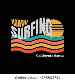 California, Los Angeles surfing summer time t-shirt design. summer beach sunshine T shirt print design. T-shirt design with typography and summer for tee print, apparel and clothing.