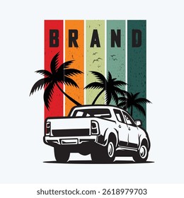 California, Los Angeles t-shirt design. T shirt print design with palm tree. T-shirt design with typography and tropical palm tree for tee print, apparel and clothing