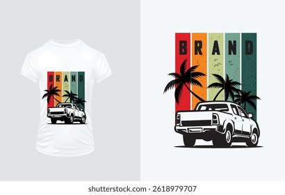 California, Los Angeles t-shirt design. T shirt print design with palm tree. T-shirt design with typography and tropical palm tree for tee print, apparel and clothing