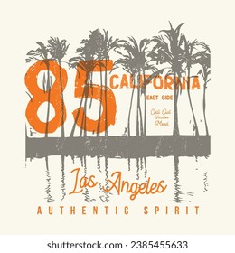 California, Los Angeles vector illustration for t-shirts and other uses. vintage print artwork. r graphic print design for t-shirt print, poster, sticker, background, and other uses. Summer vibes