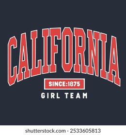 California Los Angeles vintage college quote typography. California typography print T- shirts. California, Los Angeles typography. T-shirt graphics with tropic palms