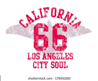 california  lost angeles city birds vector art