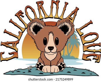 California Love-Bear Cub 
(Insert your city name below the design)