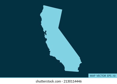 CALIFORNIA map ,Abstract mash line and point scales on dark background for your web site design map logo, app, ui ,Travel. Vector illustration eps 10.