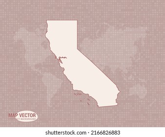 California map of abstract modern vector design illustration.