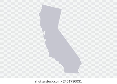 CALIFORNIA Map Cloud Color on White Background quality files Png