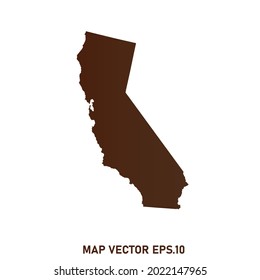 CALIFORNIA map High Detailed on white background. Abstract design vector illustration eps 10