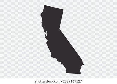 CALIFORNIA Map iron Color on White Background quality files Png