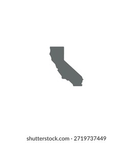 Logotipo del mapa de California o diseño del icono