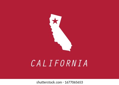 California map outline state shape USA poster wallpaper