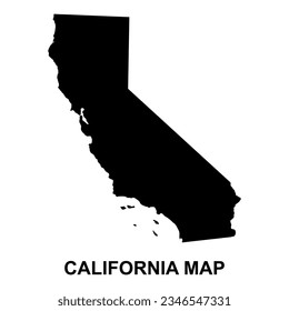 California map shape, united states of america. Flat concept icon symbol vector illustration .