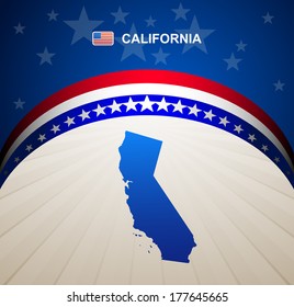 California map vector background