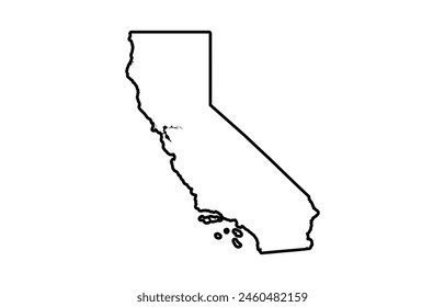 California map vector, California map design