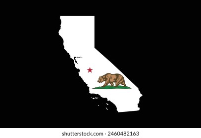 California map vector, California map design