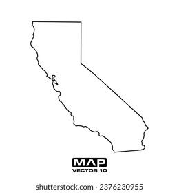 california map vector elements, california map vector illustration, california map vector template