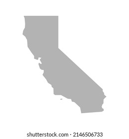 California map vector icon on white background