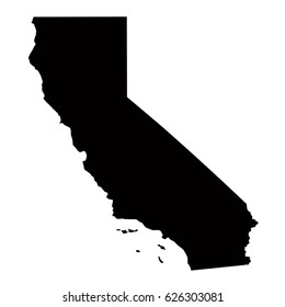 California map, vector illustration