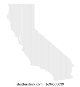 California map vector on white background illustration