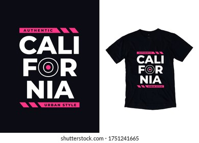 California modern lettering t shirt design