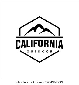 California Mountain Outdoor Vintage Logo