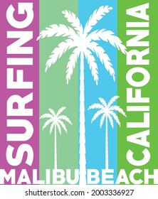 California Ocean side stylish t-shirt and apparel trendy design
