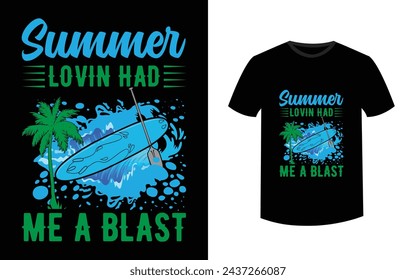 California Ocean side stylish t-shirt Summer beach and sunset Vector for and other uses