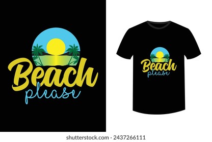 California Ocean side stylish t-shirt Summer beach and sunset Vector for and other uses